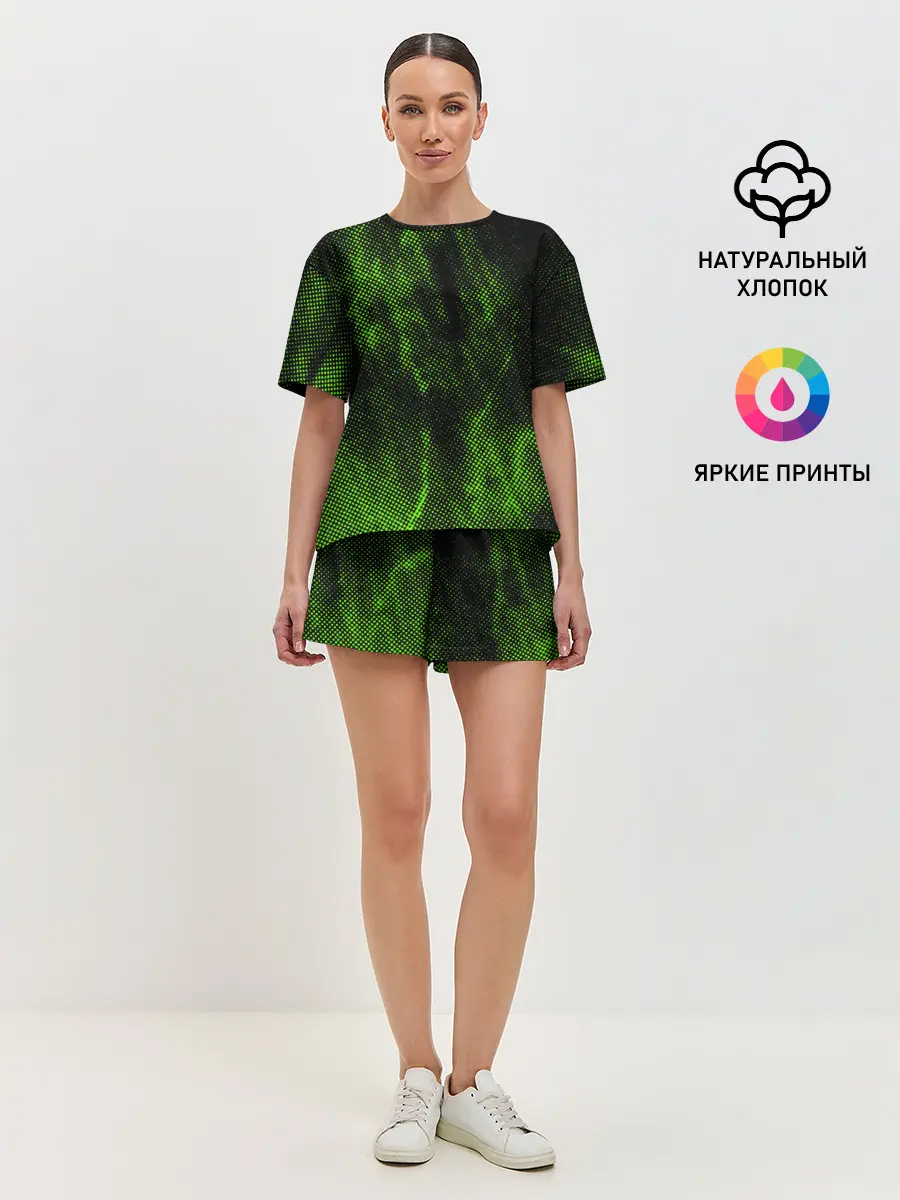 Женская пижама с шортами / Текстура.