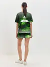 Женская пижама с шортами / Листья зеленые CODE ERROR 404
