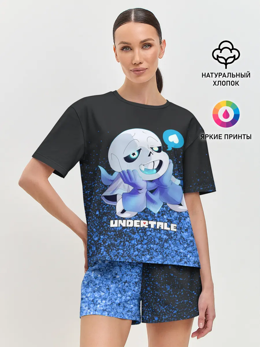Женская пижама с шортами / UNDERTALE