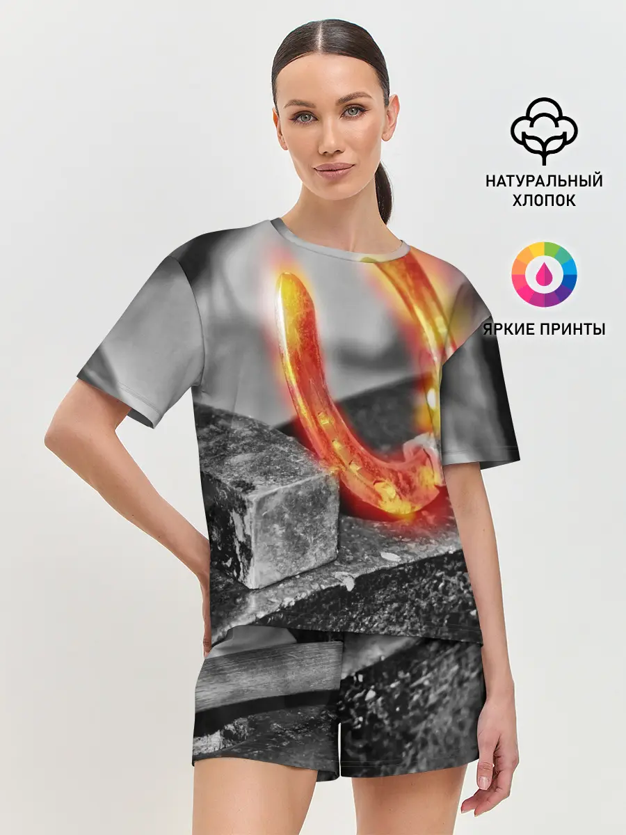 Женская пижама с шортами / Подкова