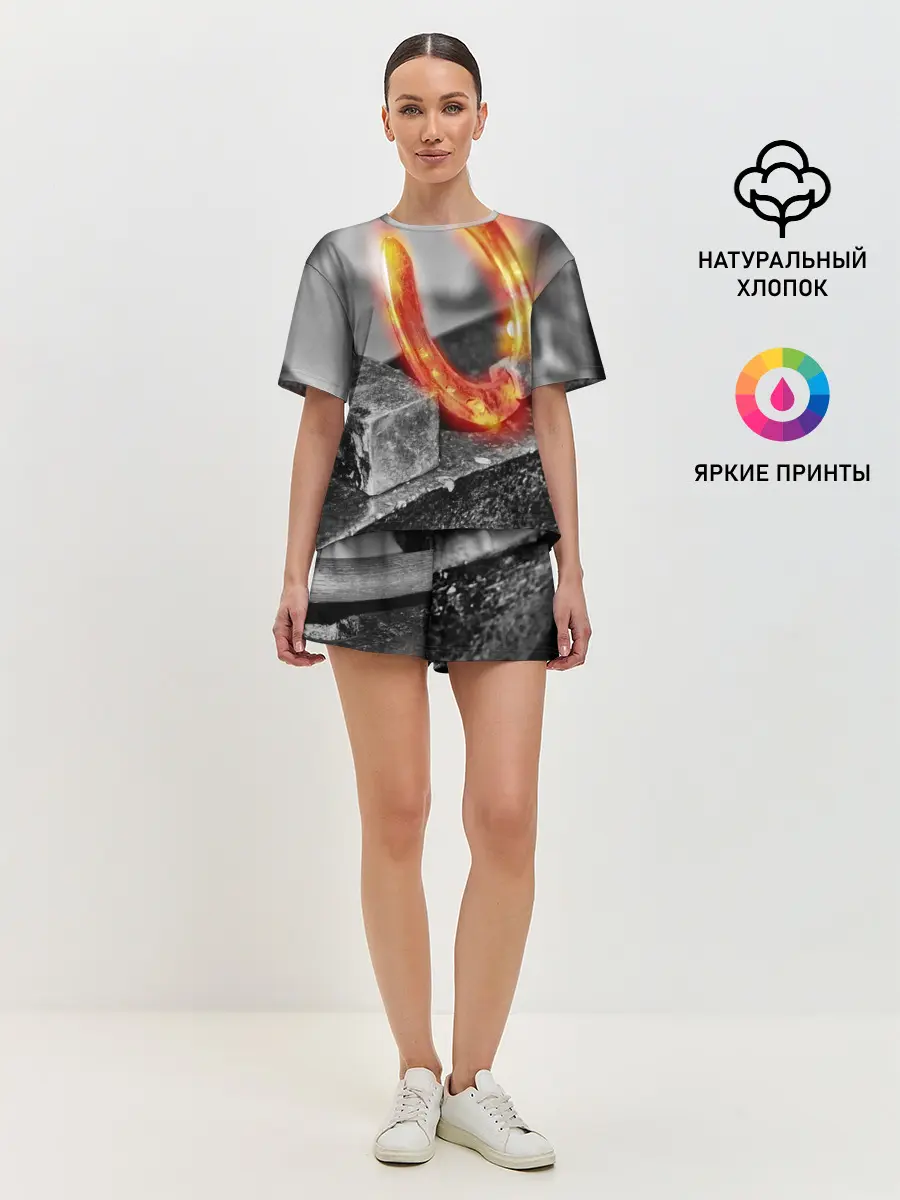 Женская пижама с шортами / Подкова