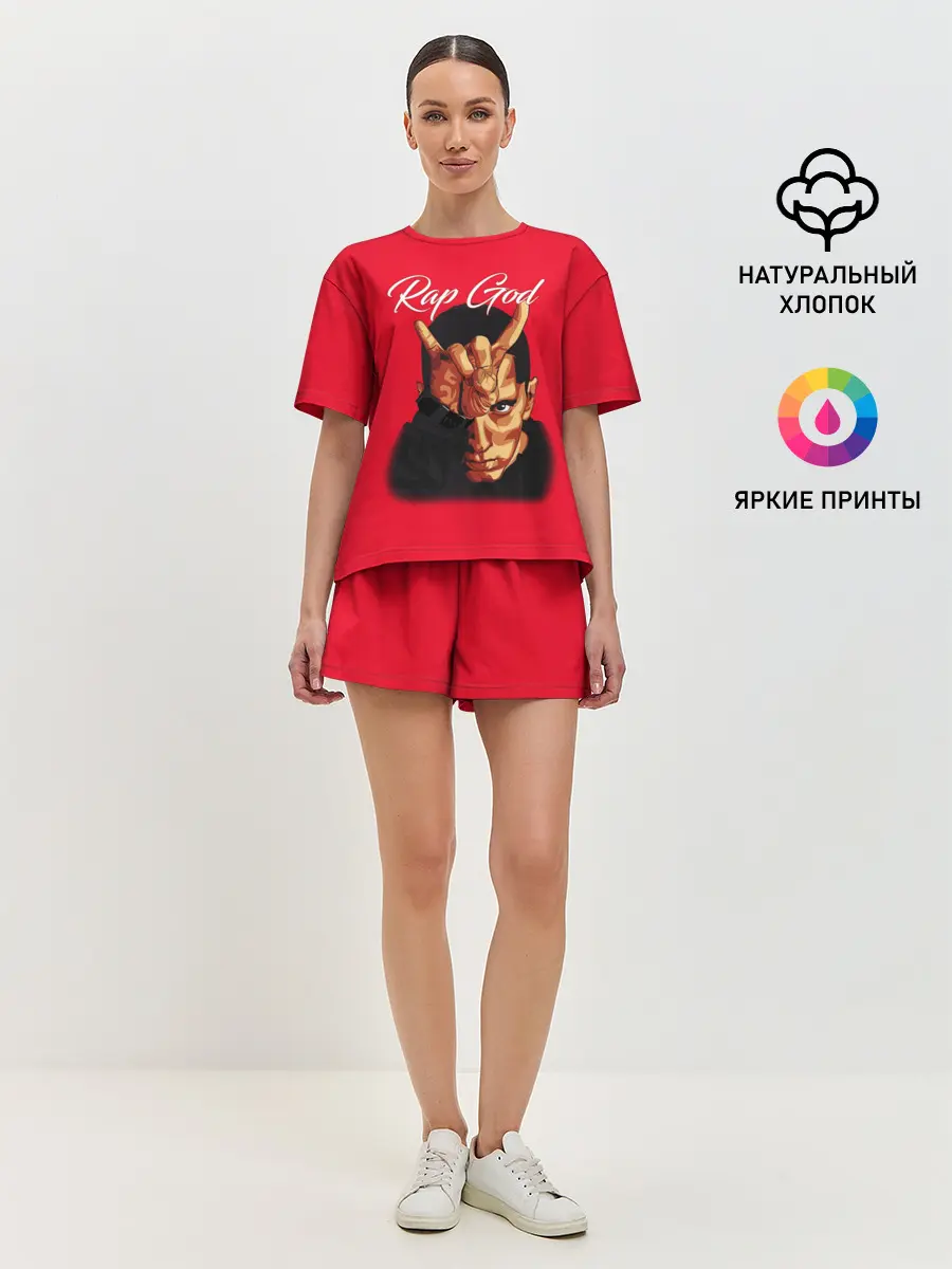 Женская пижама с шортами / EMINEM RAP GOD