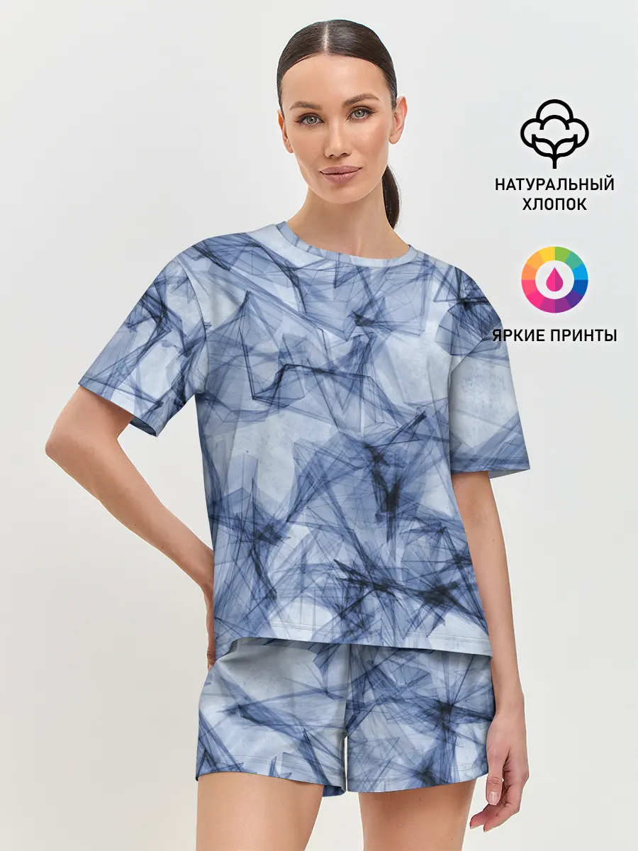 Женская пижама с шортами / Текстура.