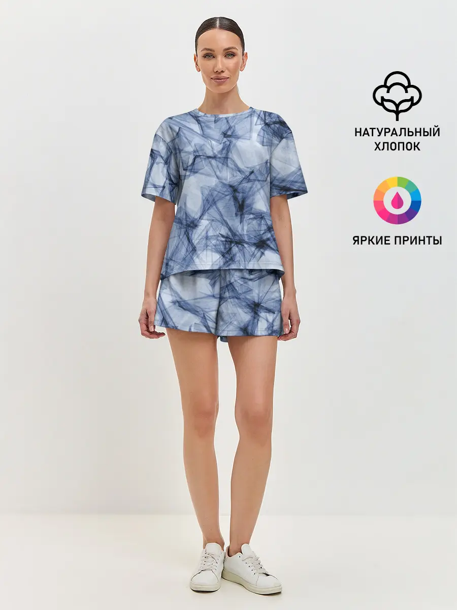 Женская пижама с шортами / Текстура.