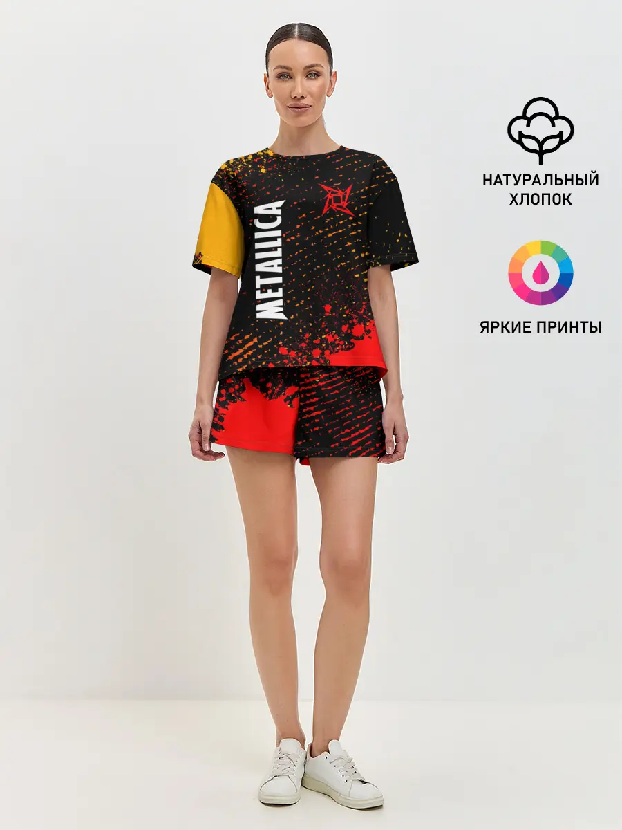 Женская пижама с шортами / METALLICA / МЕТАЛЛИКА