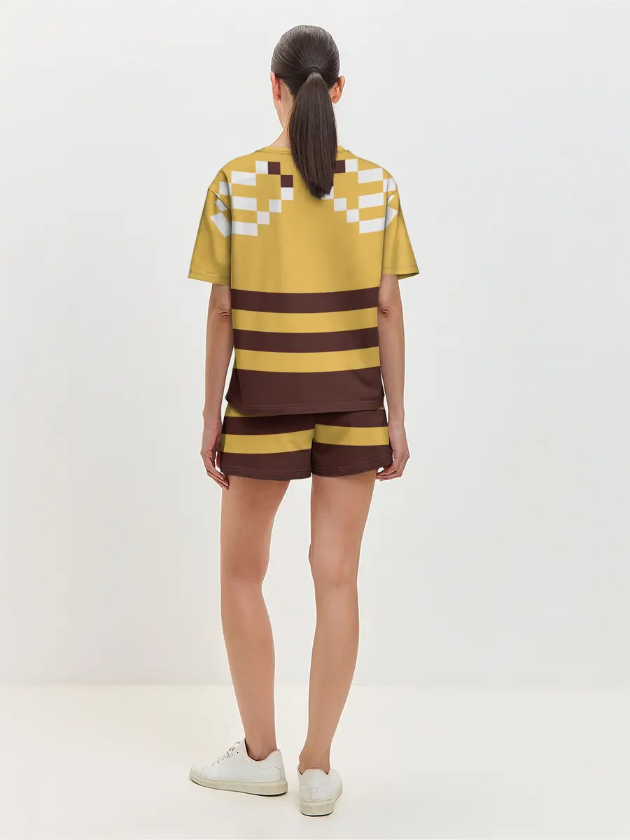 Женская пижама с шортами / Minecraft Bee