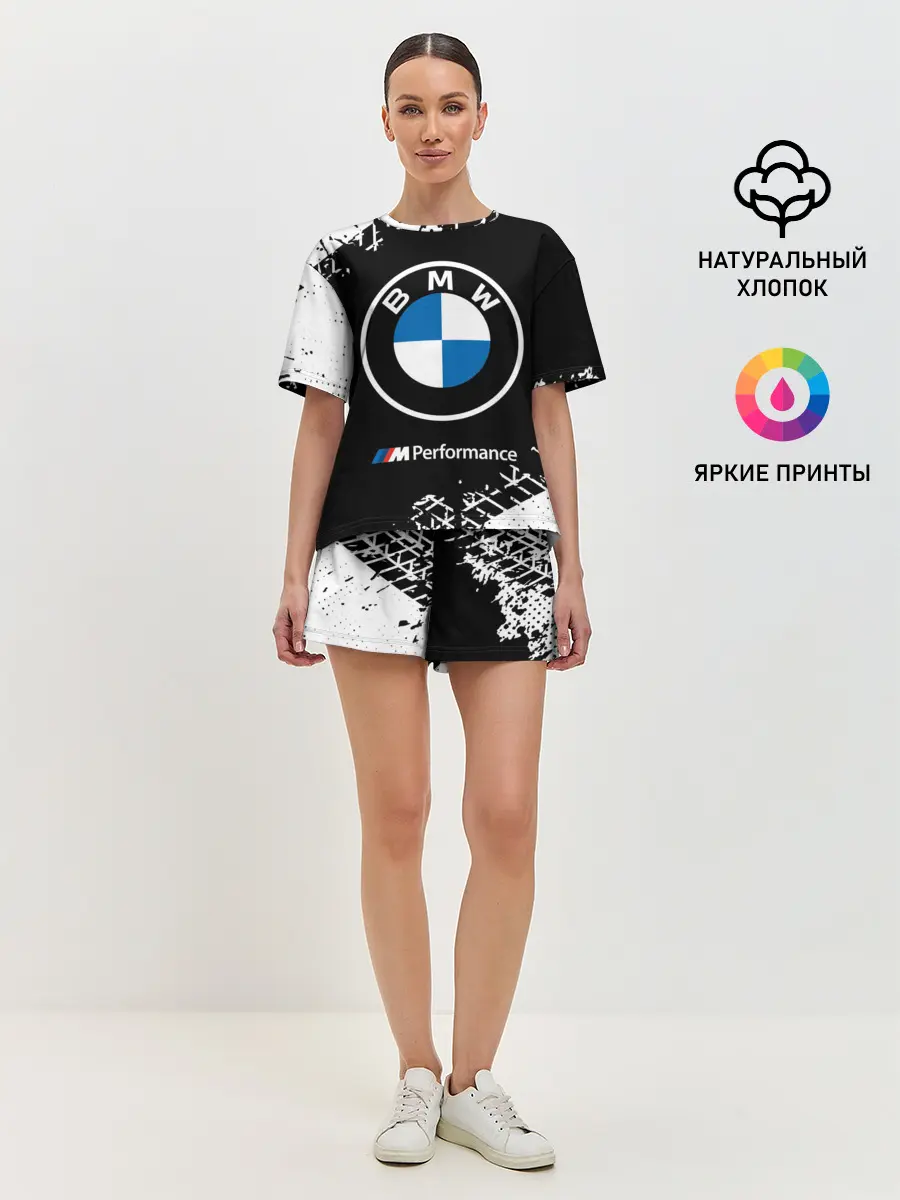 Женская пижама с шортами / BMW / БМВ