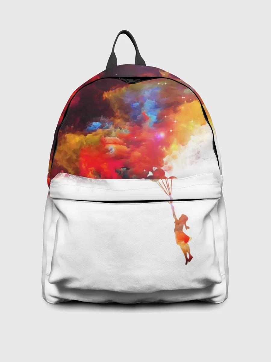 Рюкзак джинсовый / Девочка с шарами