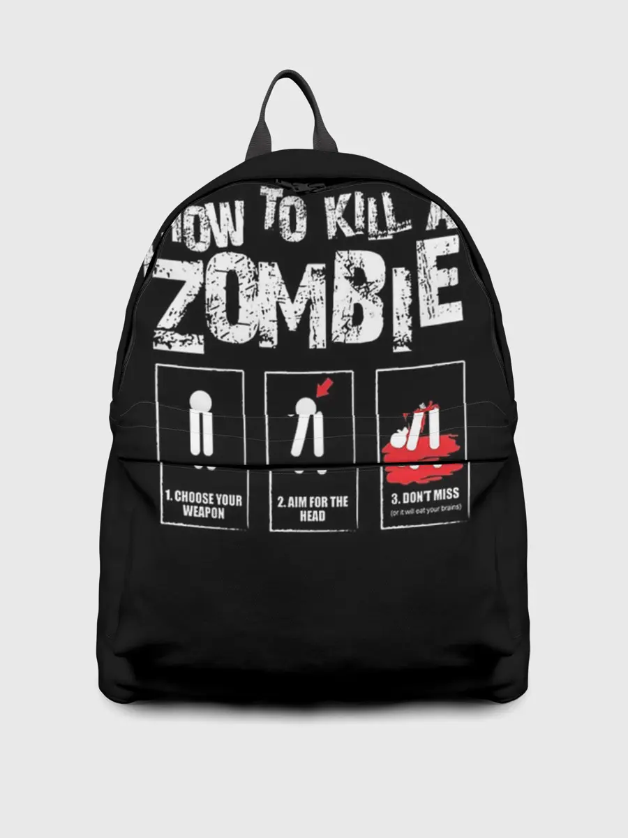 Рюкзак джинсовый / Как убить зомби