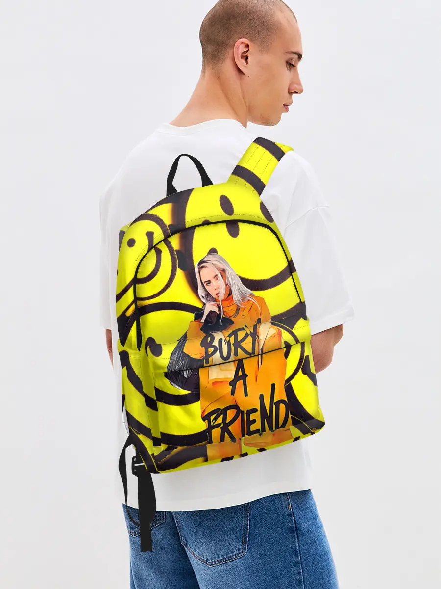 Рюкзак джинсовый / Billie Eilish Выкинь Друга