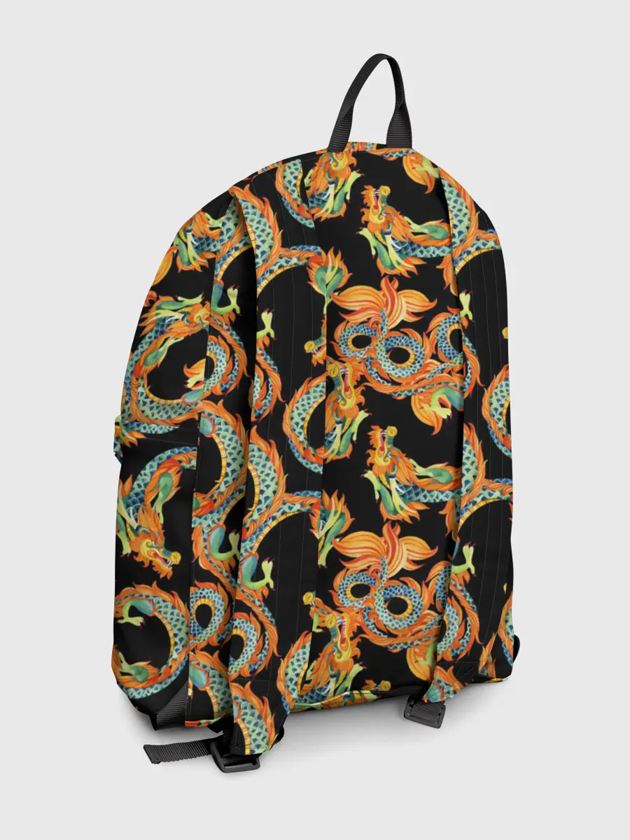 Рюкзак джинсовый / Драконы