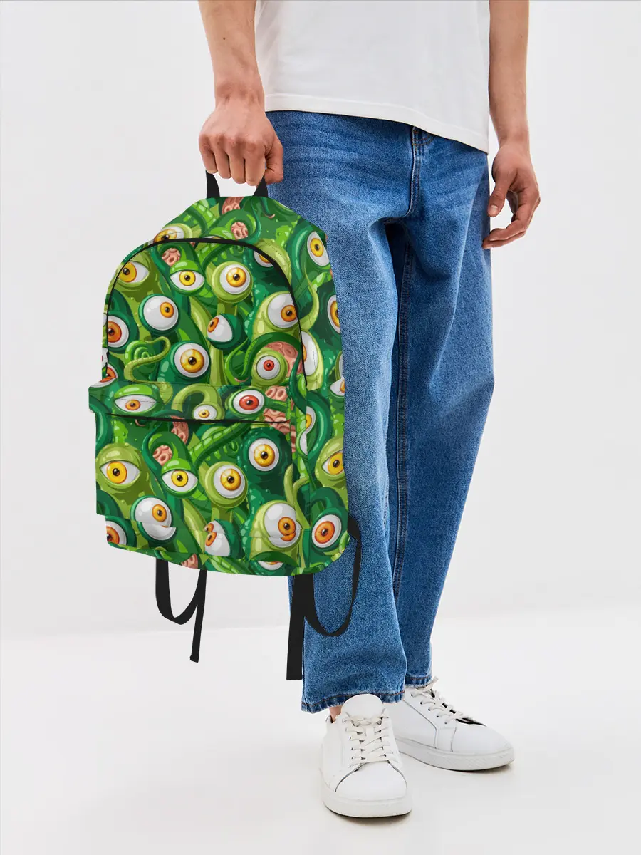Рюкзак джинсовый / Щупальца с глазами