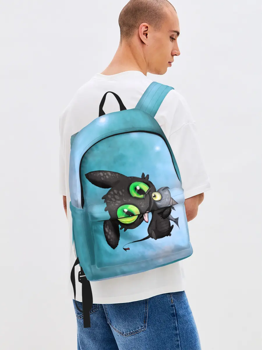 Рюкзак джинсовый / дневная фурия