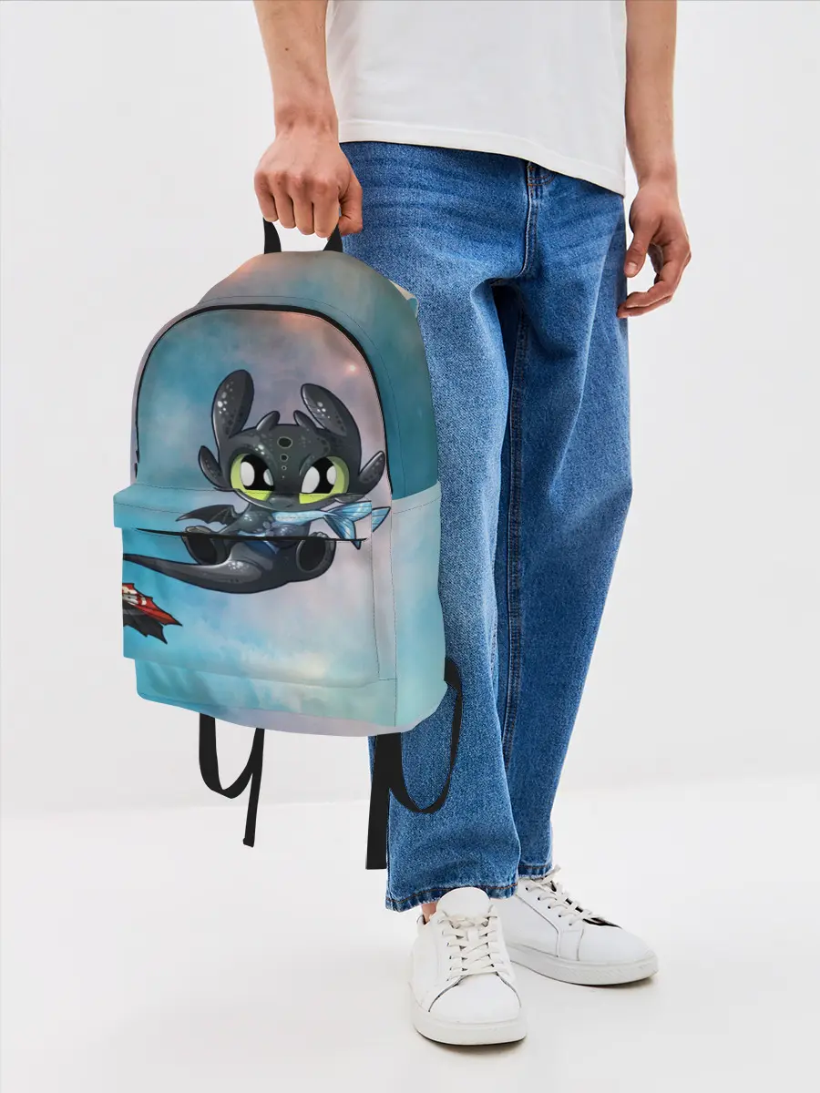 Рюкзак джинсовый / ночная фурия