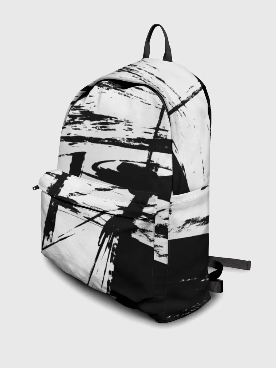 Рюкзак джинсовый / Черно-белая футболка