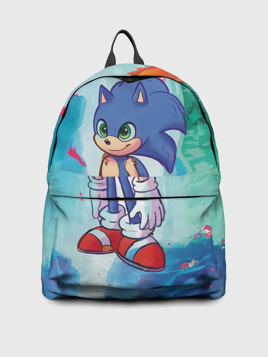 Рюкзак джинсовый / Ежик Соник