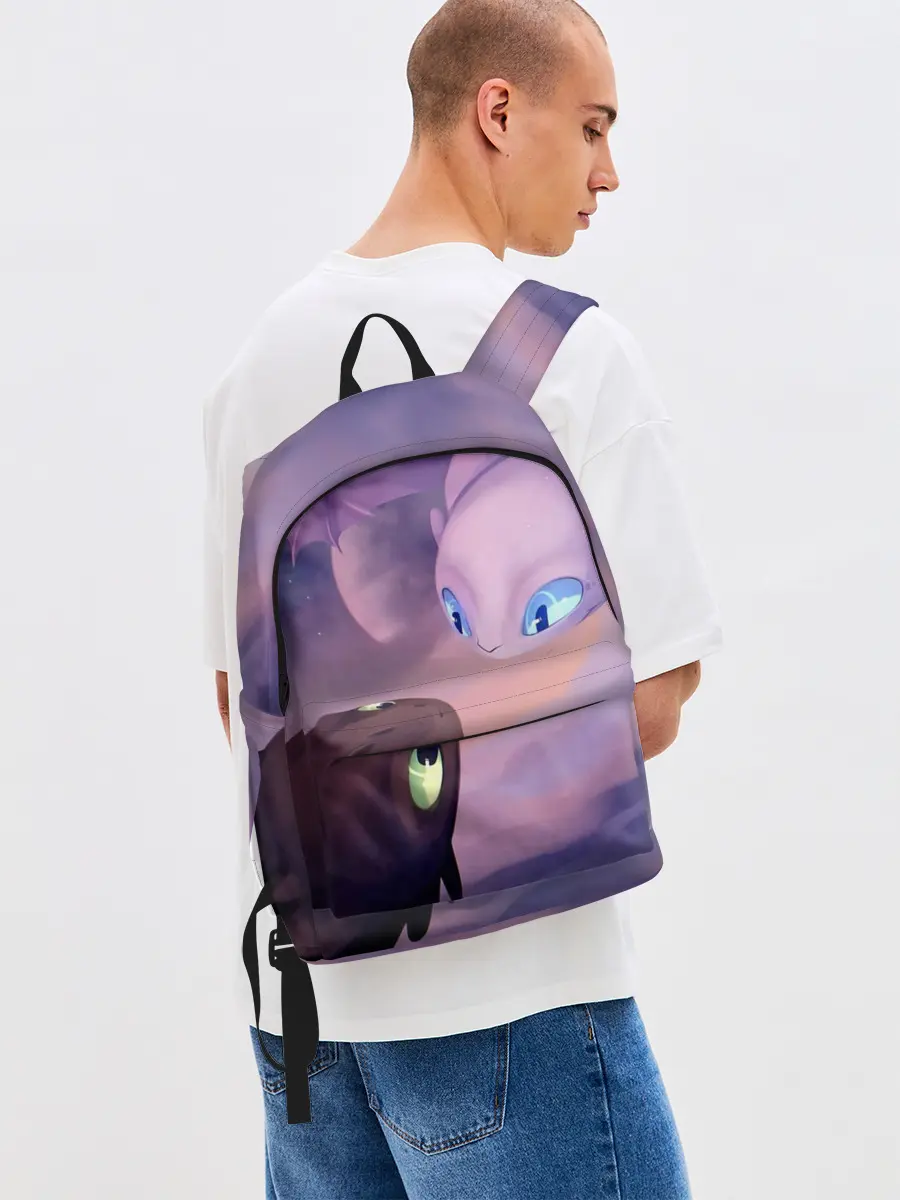 Рюкзак джинсовый / Как приручить дракона