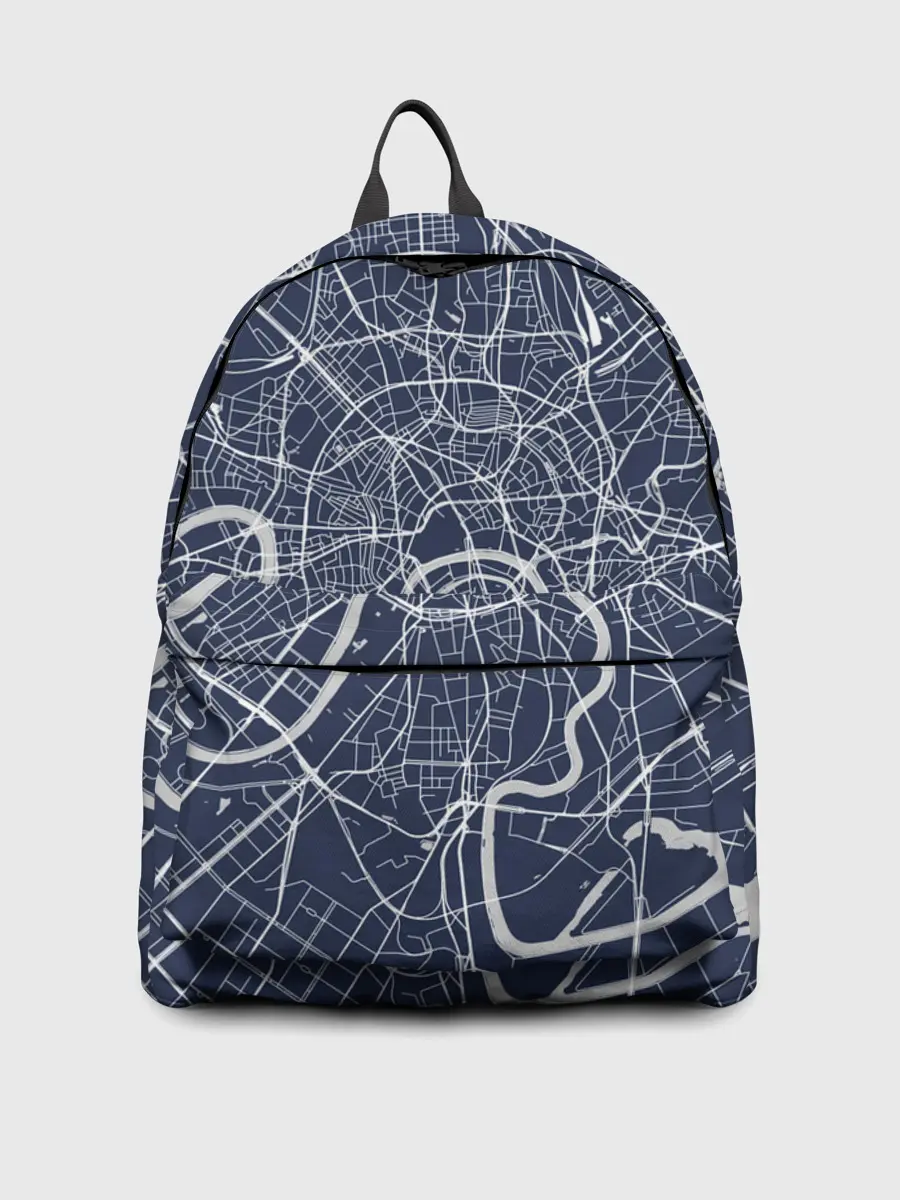Рюкзак джинсовый / Карта Москвы