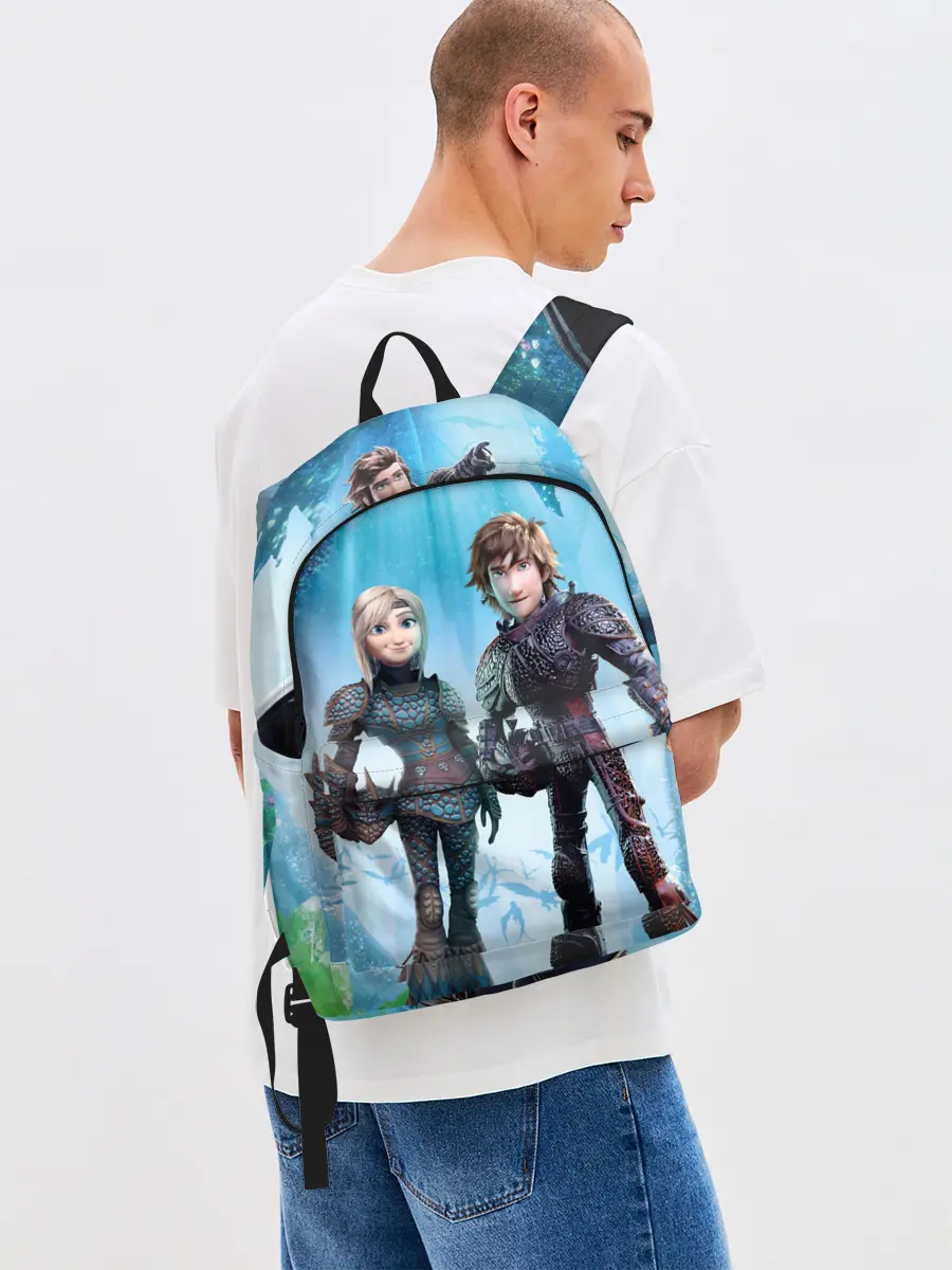 Рюкзак джинсовый / Как приручить дракона 3