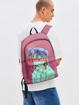 Рюкзак джинсовый / Sadness