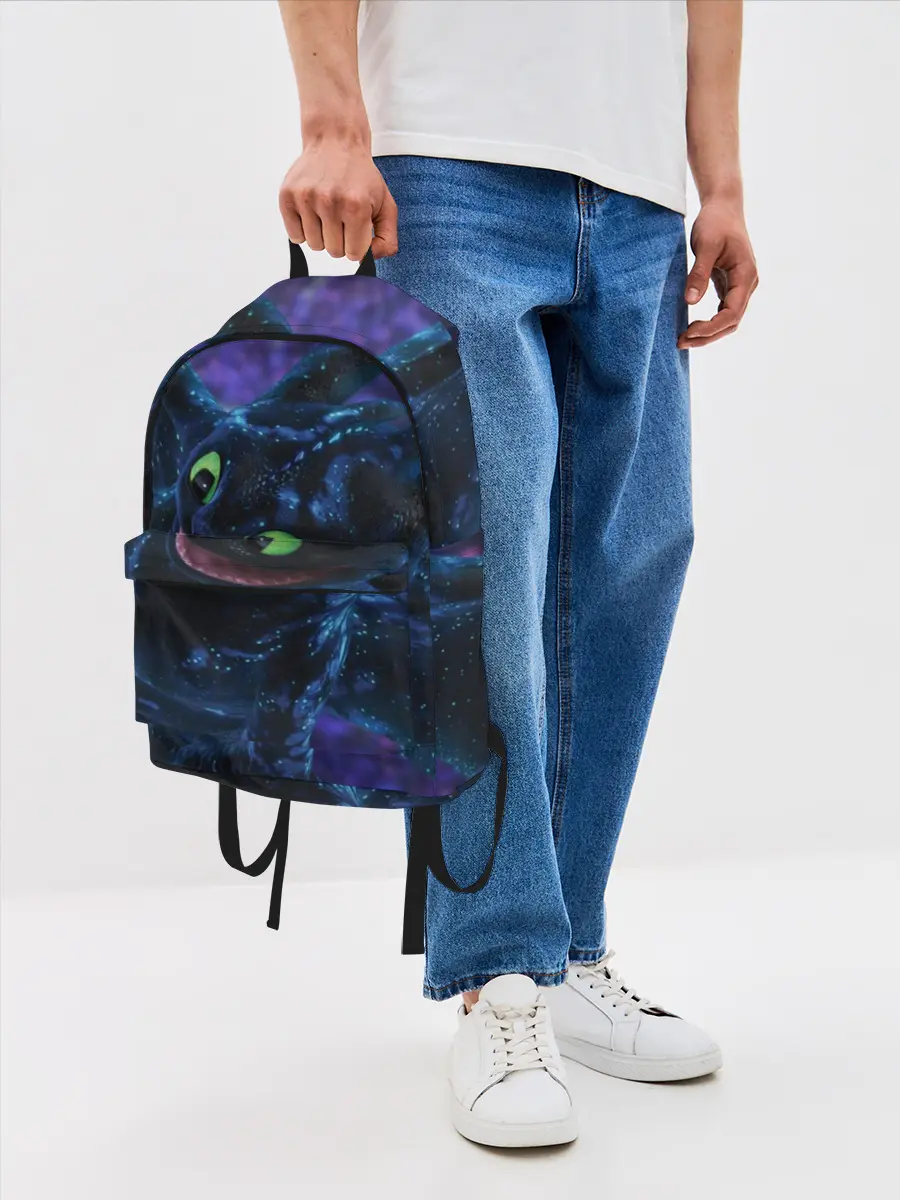 Рюкзак джинсовый / Как приручить дракона