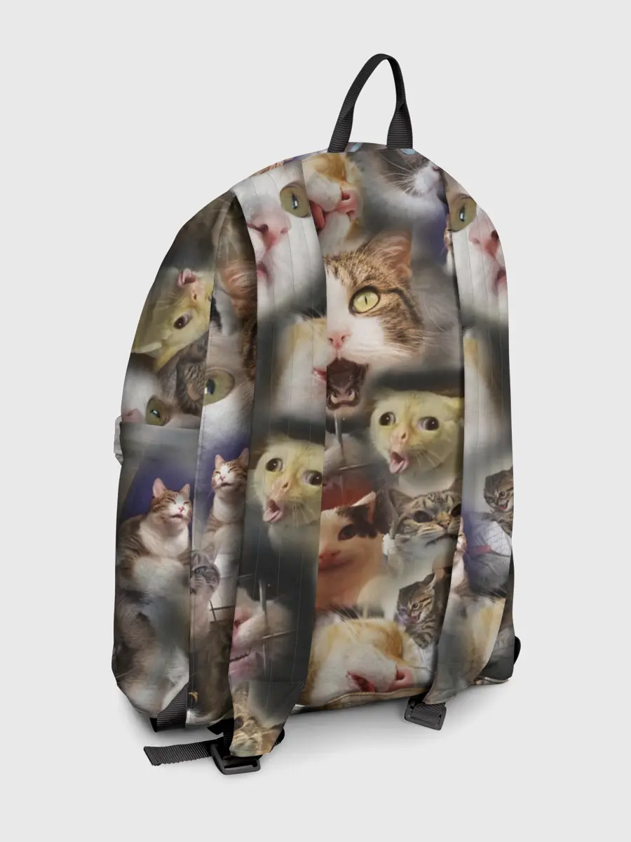 Рюкзак джинсовый / Те самые коты