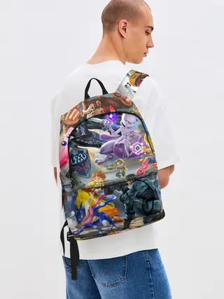 Рюкзак джинсовый / Super Smash Bros ultimate