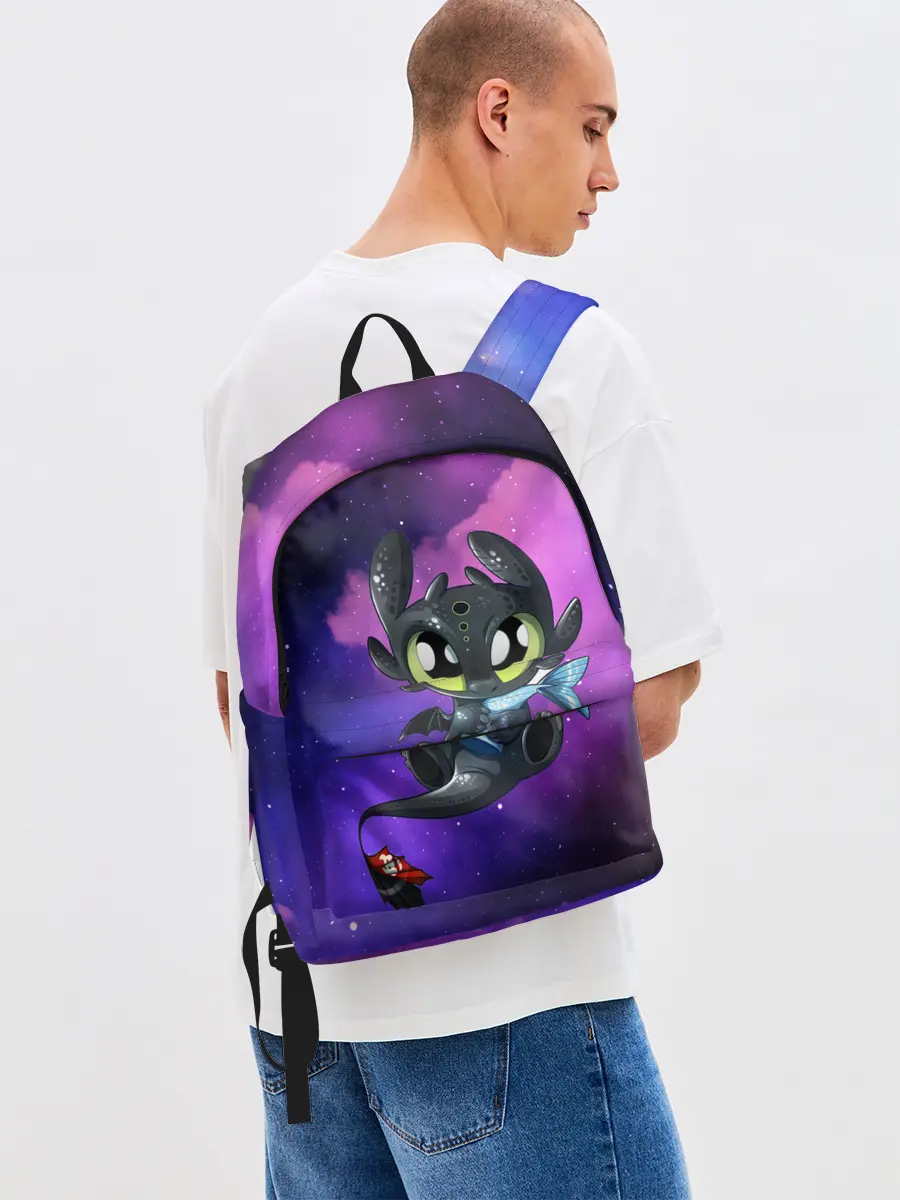 Рюкзак джинсовый / Как приручить дракона