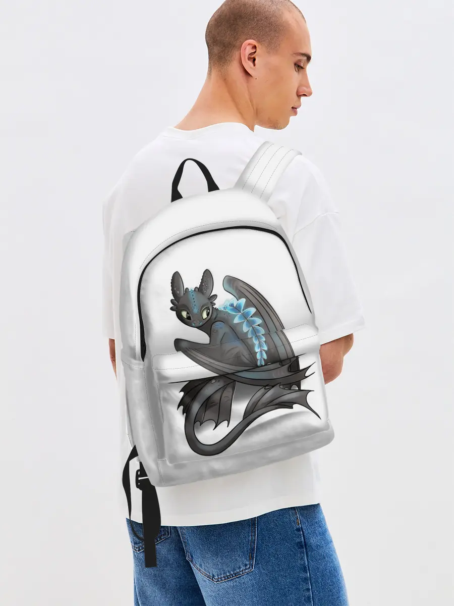 Рюкзак джинсовый / Как приручить дракона