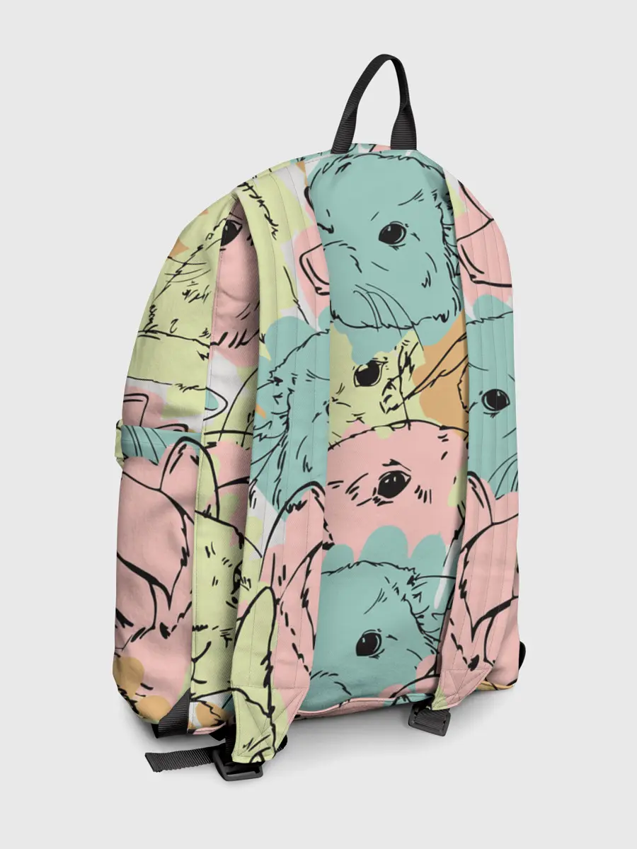 Рюкзак джинсовый / Акварельные Зайки