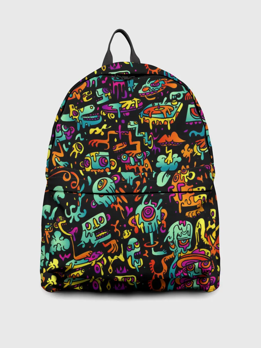 Рюкзак джинсовый / Кислотный Диджей