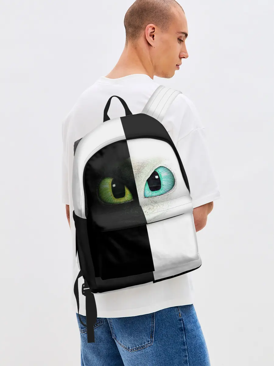 Рюкзак джинсовый / Как приручить дракона