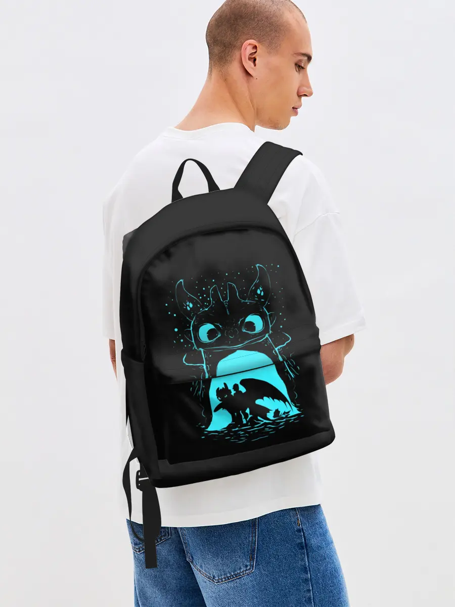 Рюкзак джинсовый / Как приручить дракона