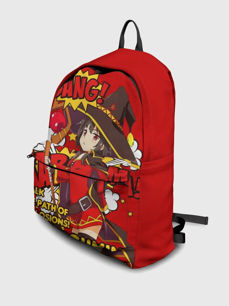 Рюкзак джинсовый / KonoSuba. Мегумин текст