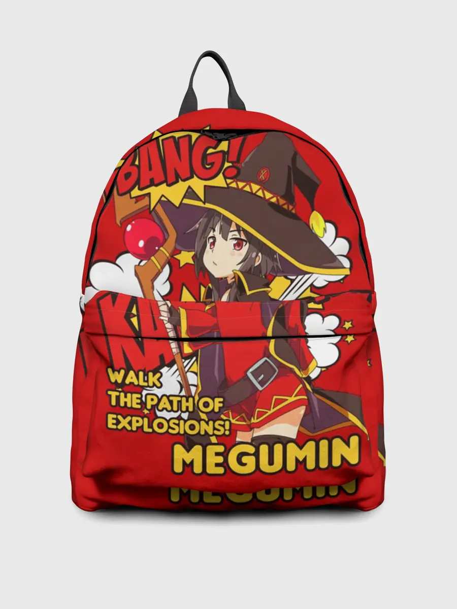 Рюкзак джинсовый / KonoSuba. Мегумин текст