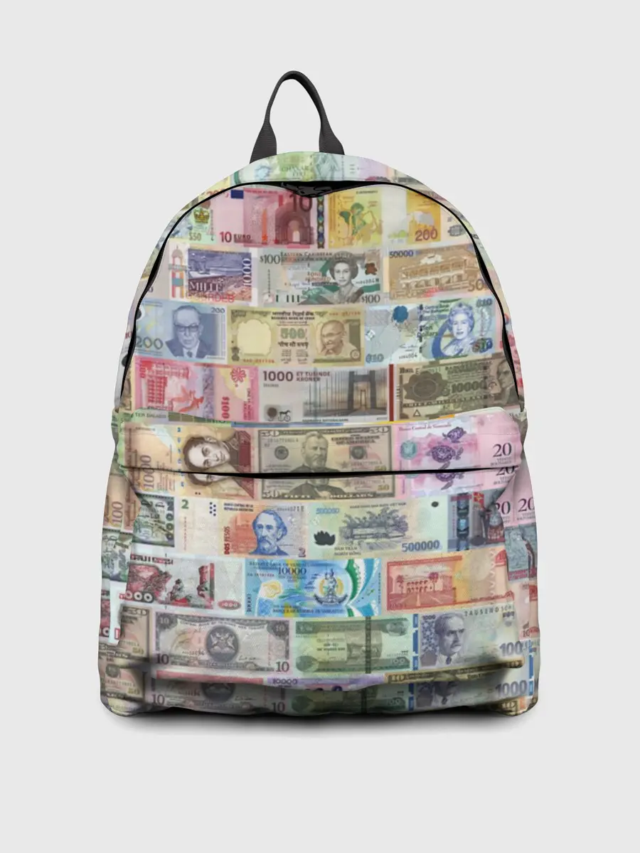 Рюкзак джинсовый / Деньги мира