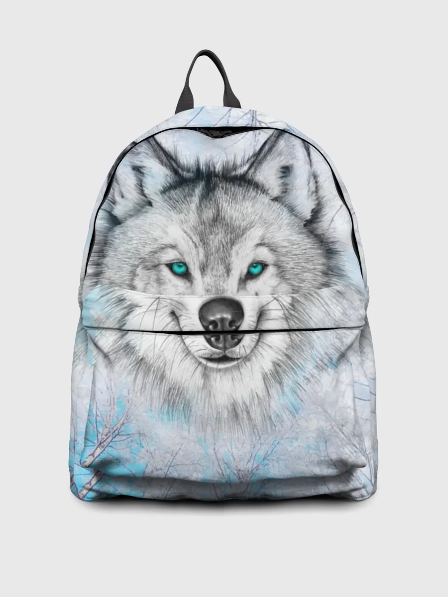 Рюкзак джинсовый / Волк