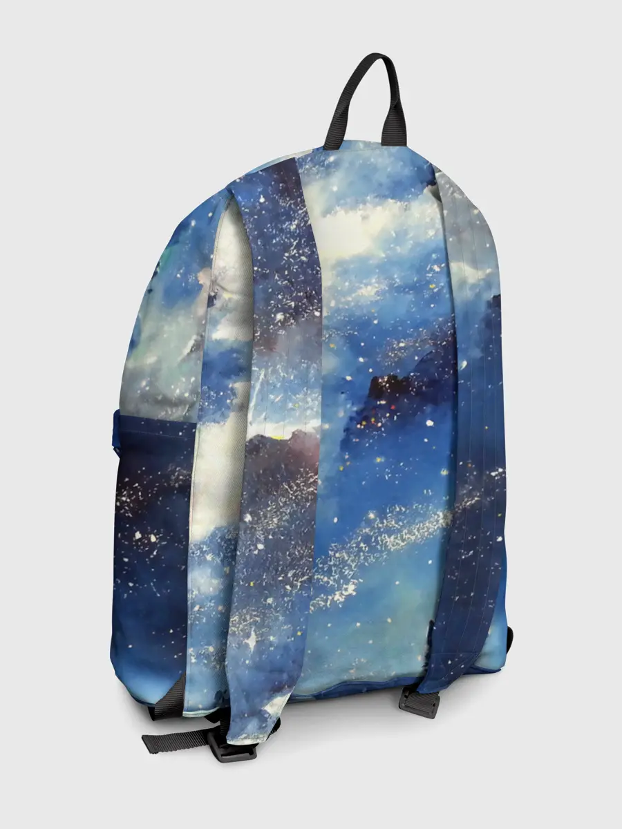 Рюкзак джинсовый / Ёжик в космосе