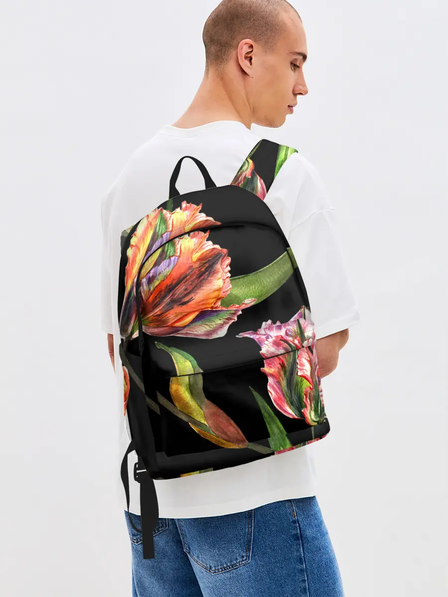 Рюкзак джинсовый / Тюльпан