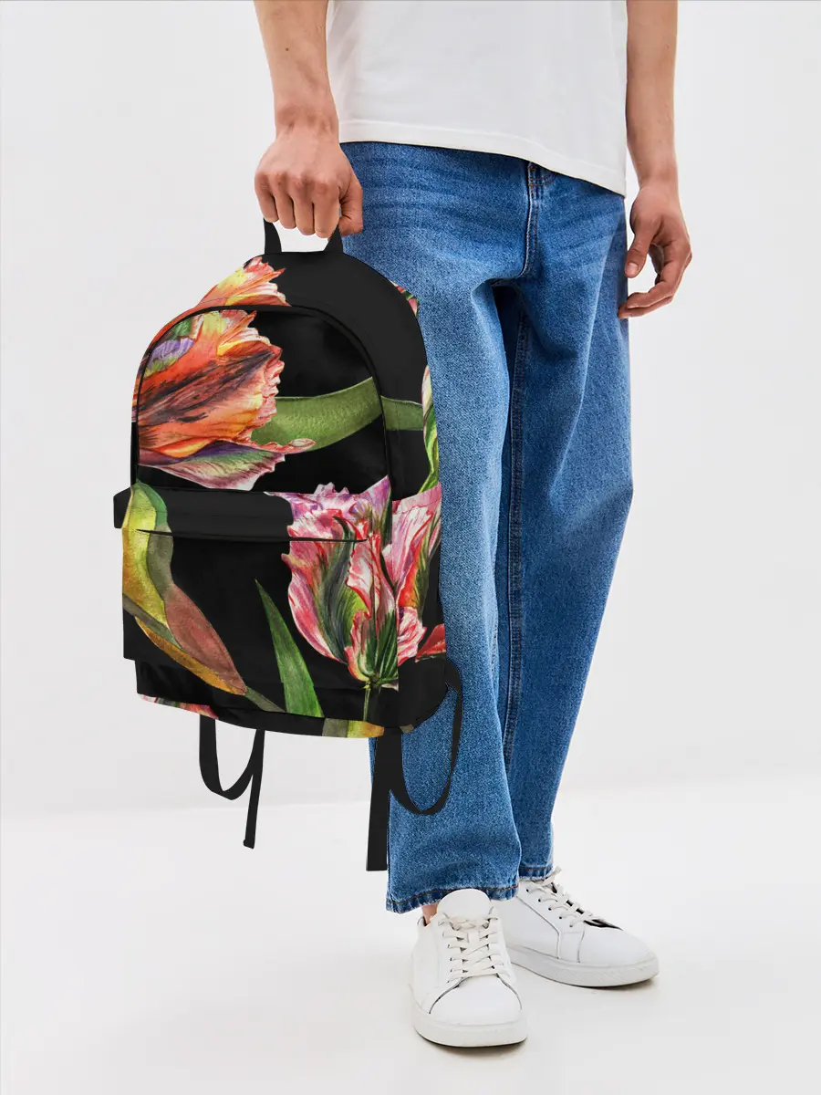 Рюкзак джинсовый / Тюльпан