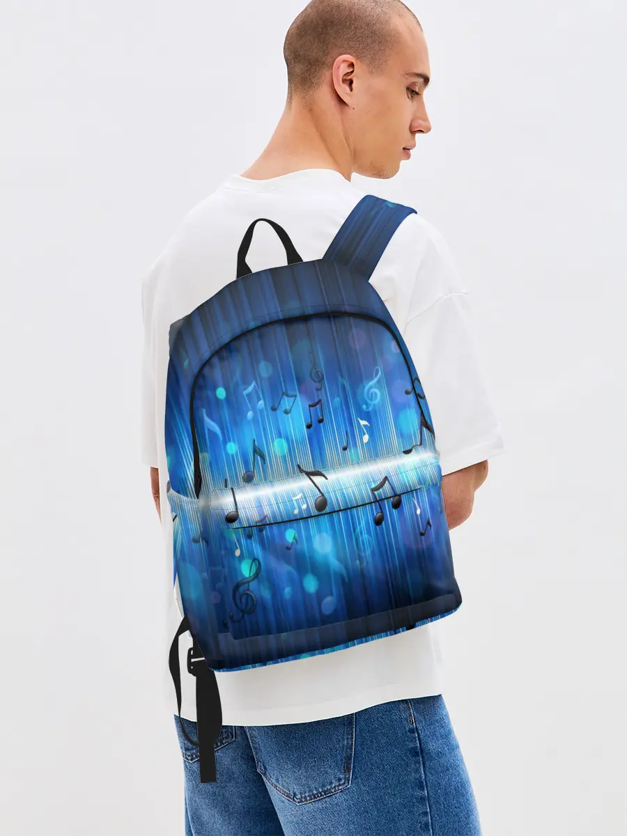 Рюкзак джинсовый / Абстракция музыка