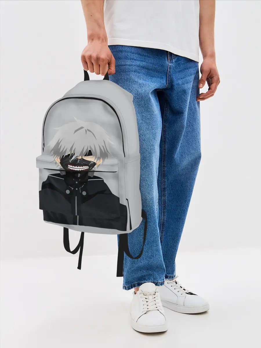 Рюкзак джинсовый / Kaneki Ken в маске