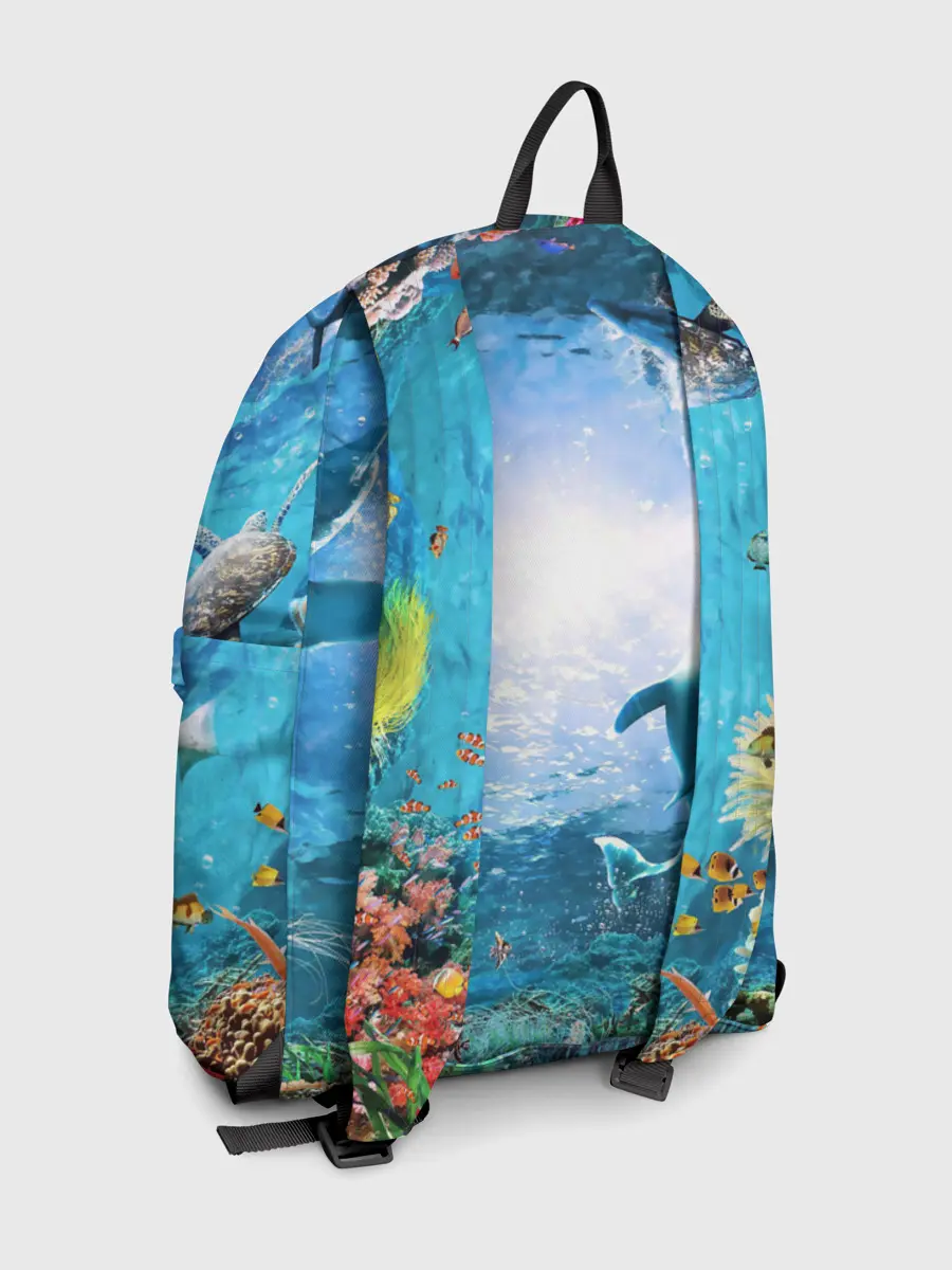 Рюкзак джинсовый / Дельфины