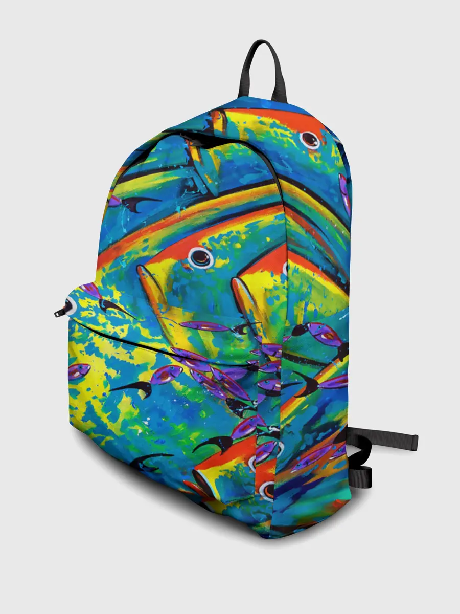 Рюкзак джинсовый / Рыбы