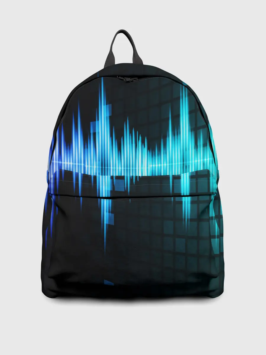 Рюкзак джинсовый / neon music