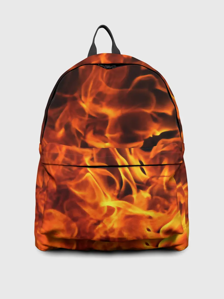 Рюкзак джинсовый / огонь