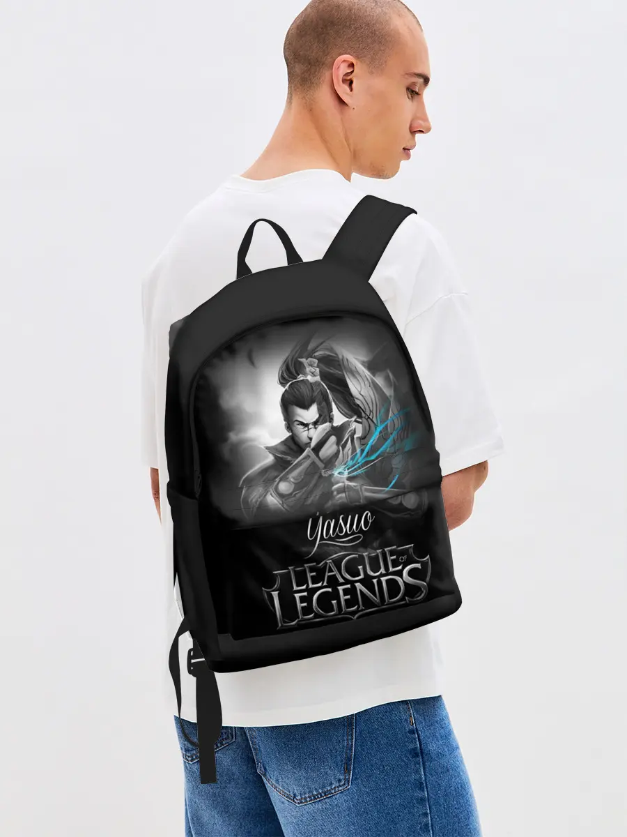 Рюкзак джинсовый / League of Legends, Yasuo
