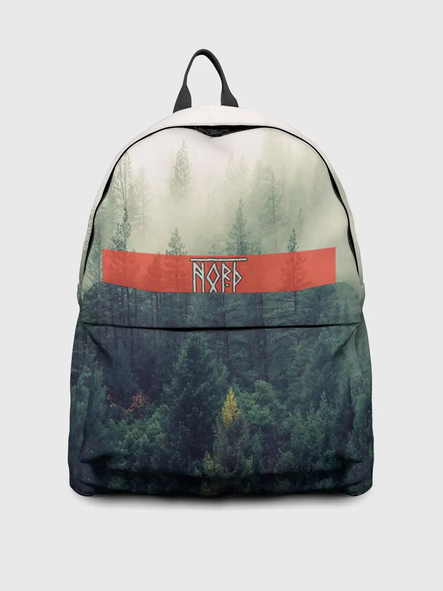 Рюкзак джинсовый / Северный лес