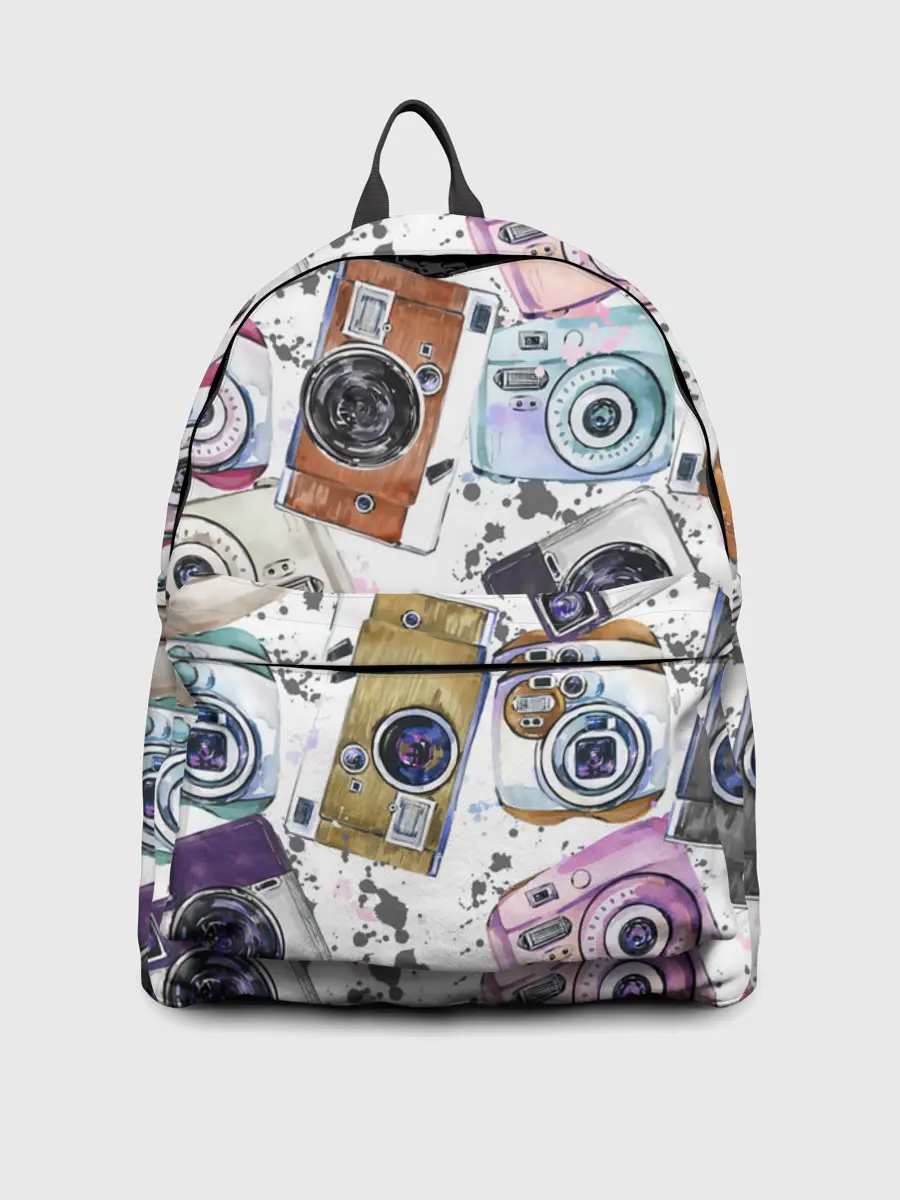 Рюкзак джинсовый / Старинные фотоаппараты