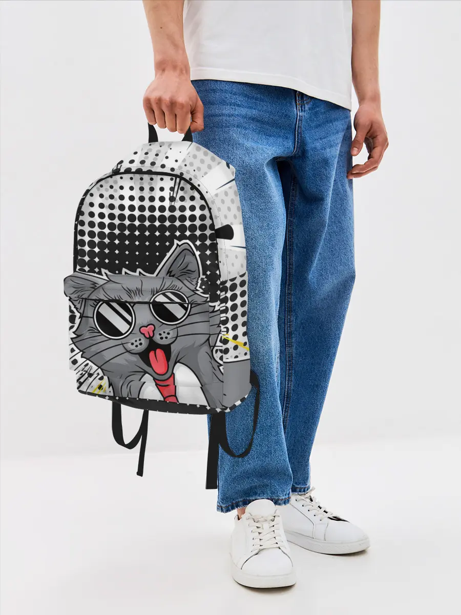 Рюкзак джинсовый / Кот